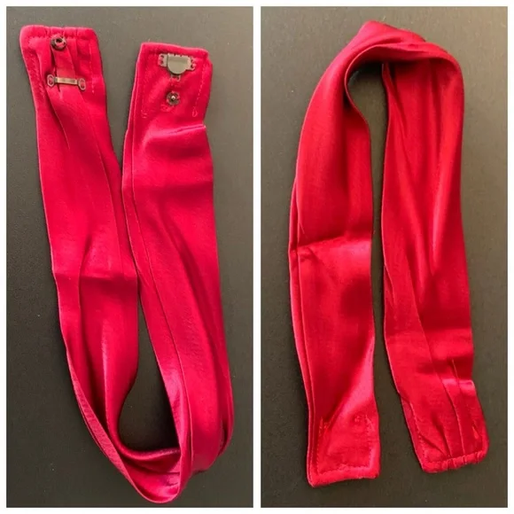 ABS by Allen Schwartz Dark Red Halter Gown - Picture 8 of 16